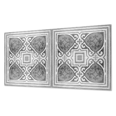 Square wall panel Pattern with ornaments in symmetry