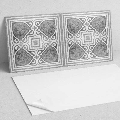 Square wall panel Pattern with ornaments in symmetry