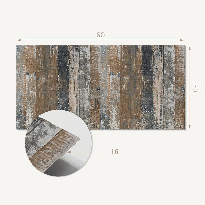 Square tv wall panel Natural style boards