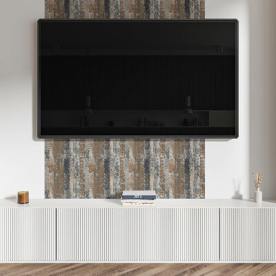 Square tv wall panel Natural style boards