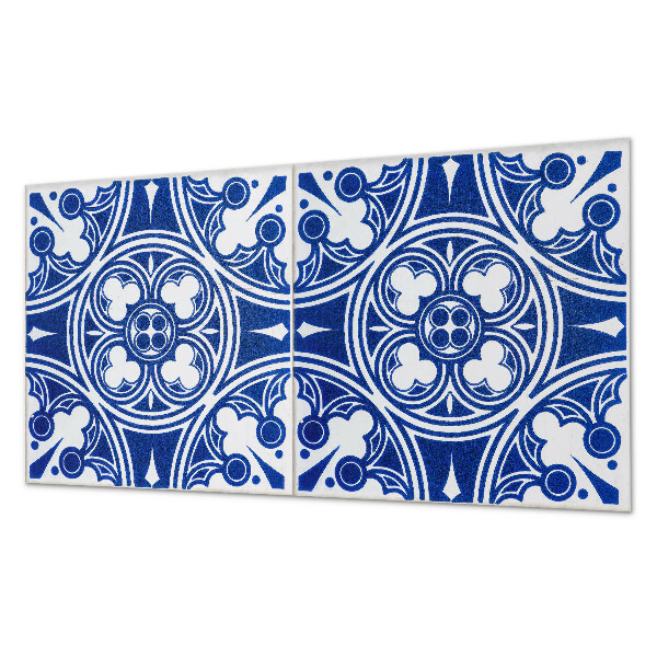 Square wall panel Pattern with geometric motifs