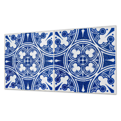 Square wall panel Pattern with geometric motifs