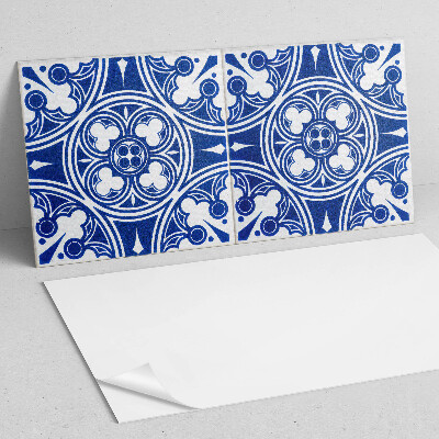 Square wall panel Pattern with geometric motifs