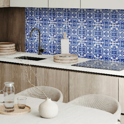 Square wall panel Pattern with geometric motifs