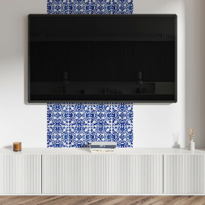 Square wall panel Pattern with geometric motifs