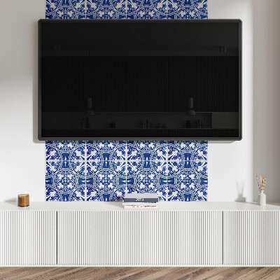 Square wall panel Pattern with geometric motifs
