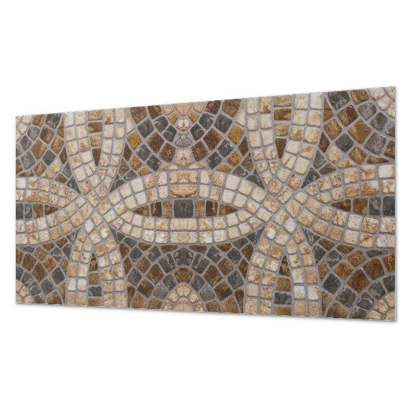 Square tv wall panel Mosaic pattern in the weave