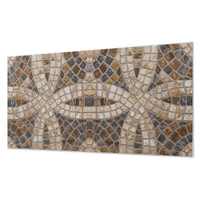 Square tv wall panel Mosaic pattern in the weave