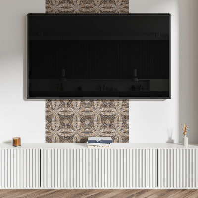 Square tv wall panel Mosaic pattern in the weave
