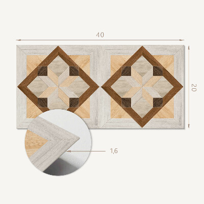 Square wall panel Geometric pattern in a square