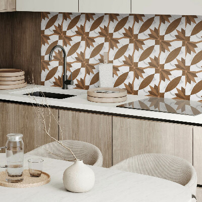 Pvc wall panel Geometric pattern with wood