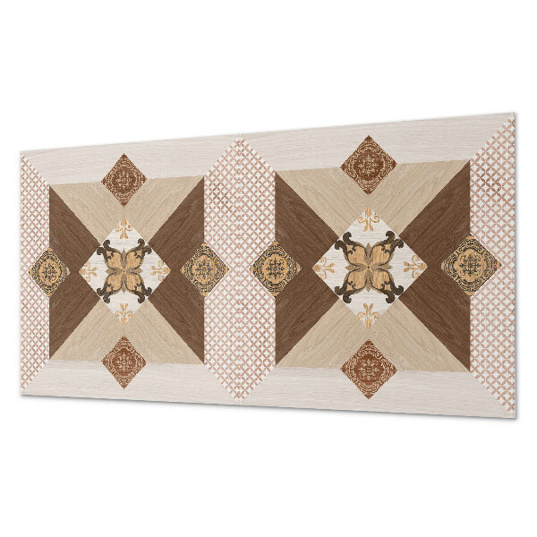 Square tv wall panel Mosaic pattern with ornaments