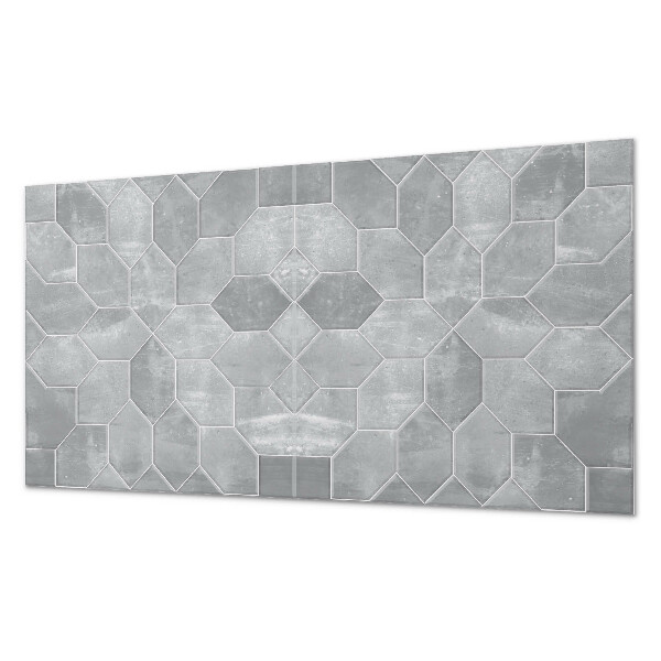 Square wall panel Hexagonal pattern in mosaic