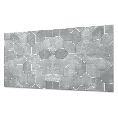 Square wall panel Hexagonal pattern in mosaic