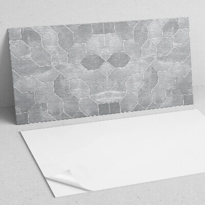 Square wall panel Hexagonal pattern in mosaic