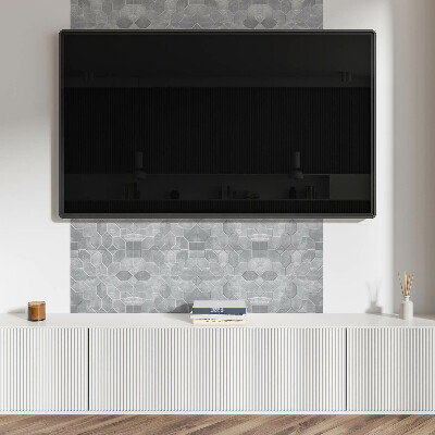 Square wall panel Hexagonal pattern in mosaic