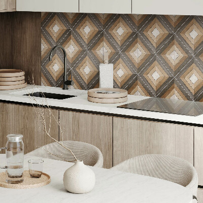 Square wall panel Geometric diamond pattern