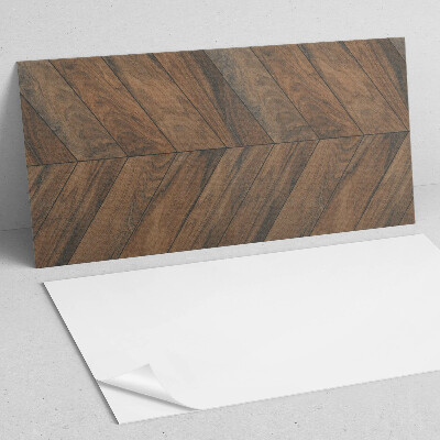 Square tv wall panel Herringbone board pattern