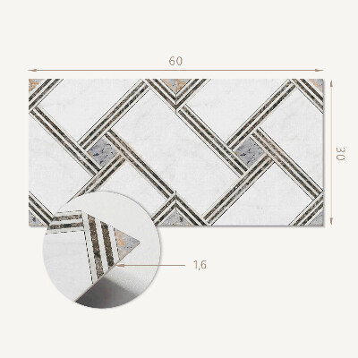 Pvc wall panel Geometric pattern with lines