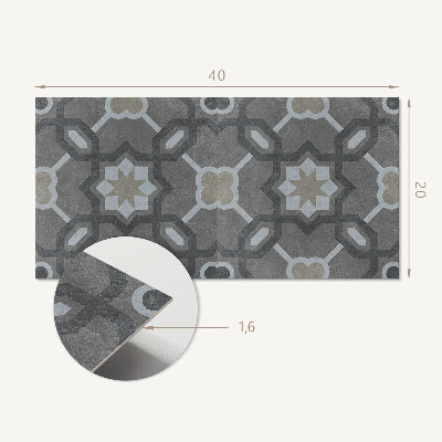 Square wall panel Geometric tile pattern