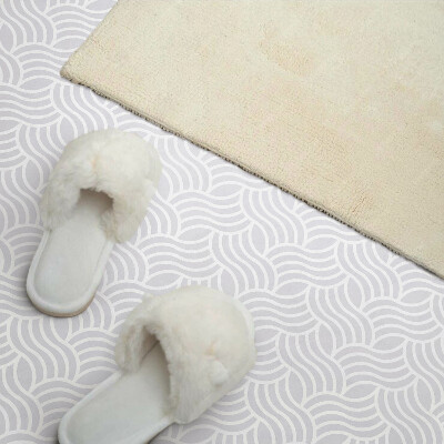 Square wall panel Waves in a harmonious arrangement