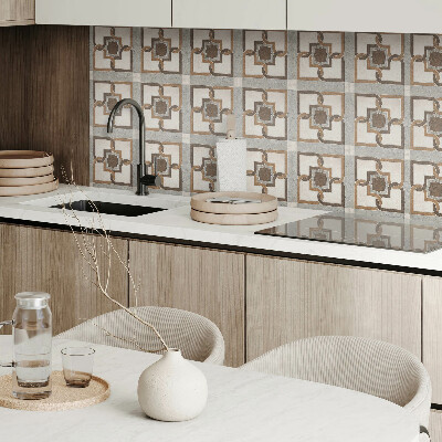 Square tv wall panel Geometric tile pattern
