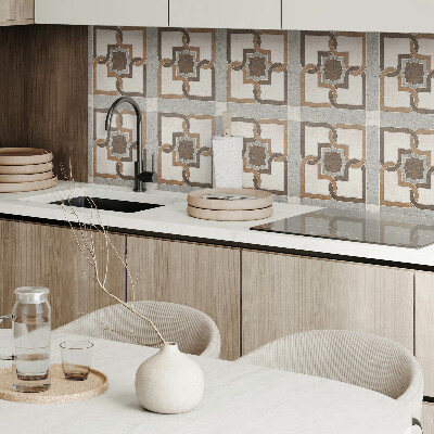 Square tv wall panel Geometric tile pattern