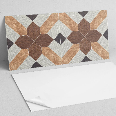 Square tv wall panel Geometric pattern with motif