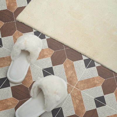 Square tv wall panel Geometric pattern with motif