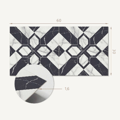 Pvc wall panel Geometric marble pattern