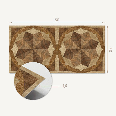 Square tv wall panel Multi-layered geometric pattern