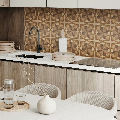 Square tv wall panel Multi-layered geometric pattern