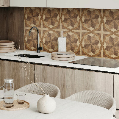 Square tv wall panel Multi-layered geometric pattern