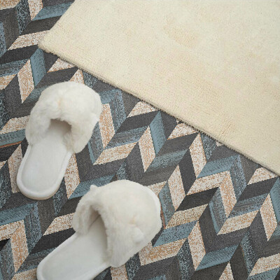 Square wall panel Zigzag pattern with wood
