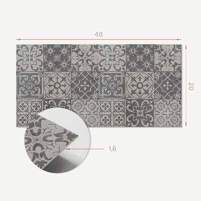 Square tv wall panel 3x3 tile patterns