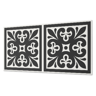 Square wall panel Pattern with elegant motifs