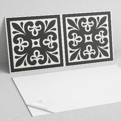 Square wall panel Pattern with elegant motifs