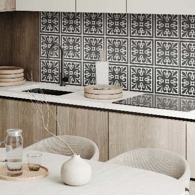 Square wall panel Pattern with elegant motifs
