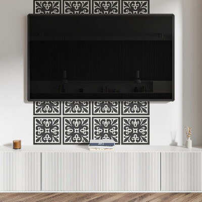 Square wall panel Pattern with elegant motifs