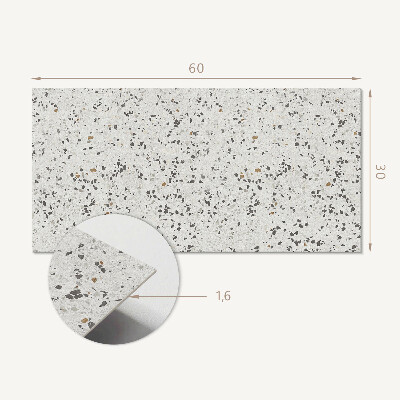Square tv wall panel Pattern with small stones