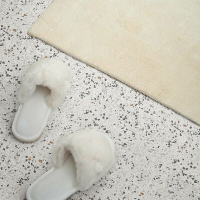 Square tv wall panel Pattern with small stones