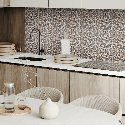 Square wall panel Mosaic with different shapes