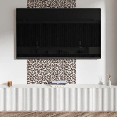 Square wall panel Mosaic with different shapes