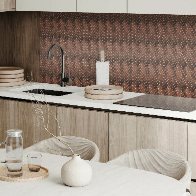 Square wall panel Herringbone wood pattern