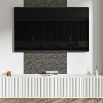 Square tv wall panel Natural stone pattern