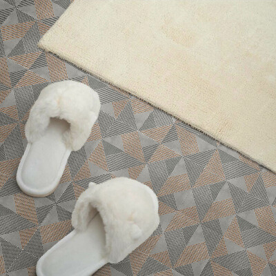 Square tv wall panel Geometric triangle pattern