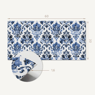 Pvc wall panel Floral pattern in the Baroque style
