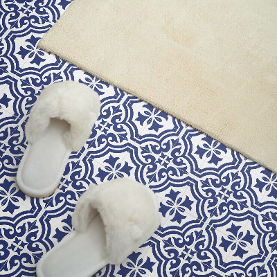Square tv wall panel Plant pattern in tiles