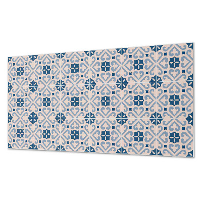 Square wall panel Pattern with ornaments on tiles