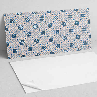 Square wall panel Pattern with ornaments on tiles